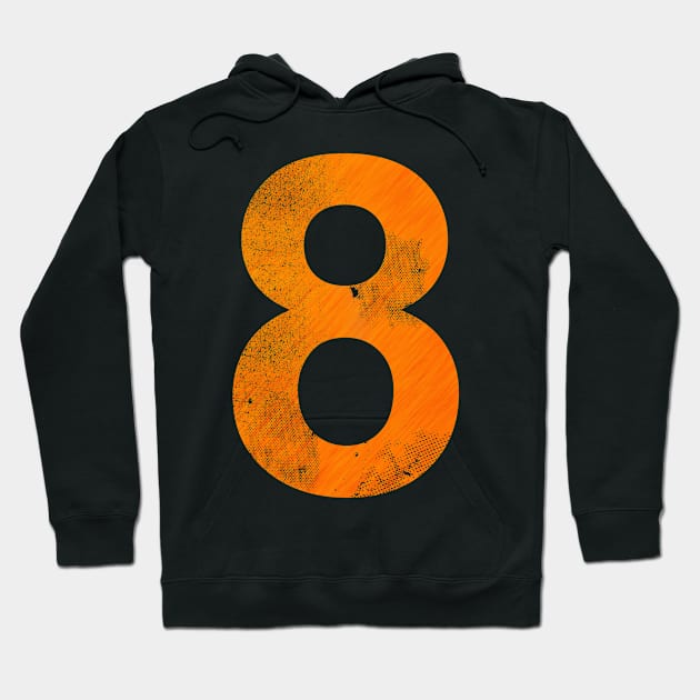 'Basketball Lucky Number 8' Awesome Lucky Number Gift Hoodie by ourwackyhome